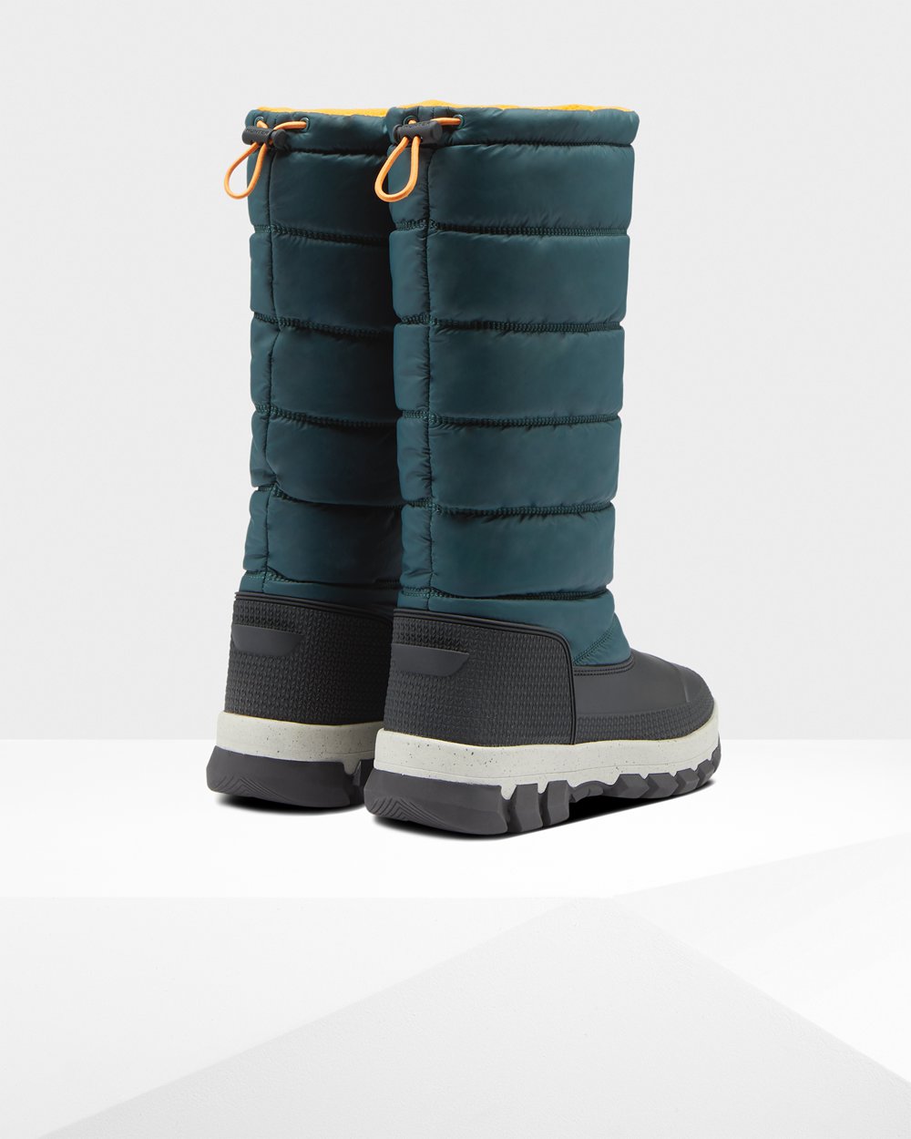 Hunter Snø Støvler Grønn/Grå - Dame Original Insulated Tall - Norge LDSUWI-619